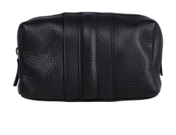 Gucci Small Logo Embossed Cosmetic Pouch,Leather,Black,256636 525040,B,3*